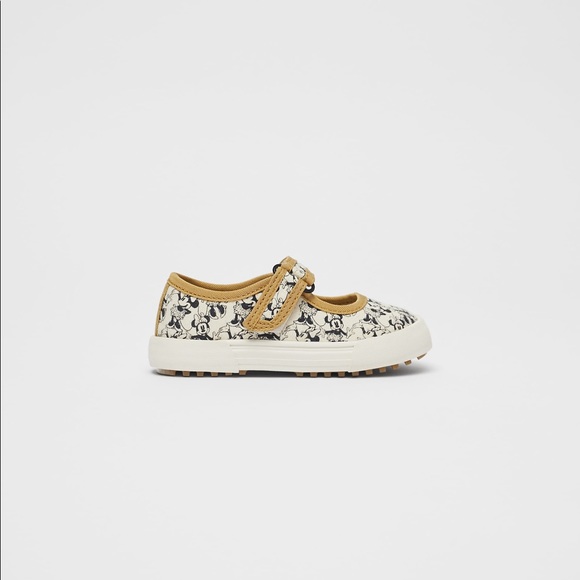 NWT Zara Size 11 toddler Minnie Mouse Disney cotton sneakers - Picture 4 of 5